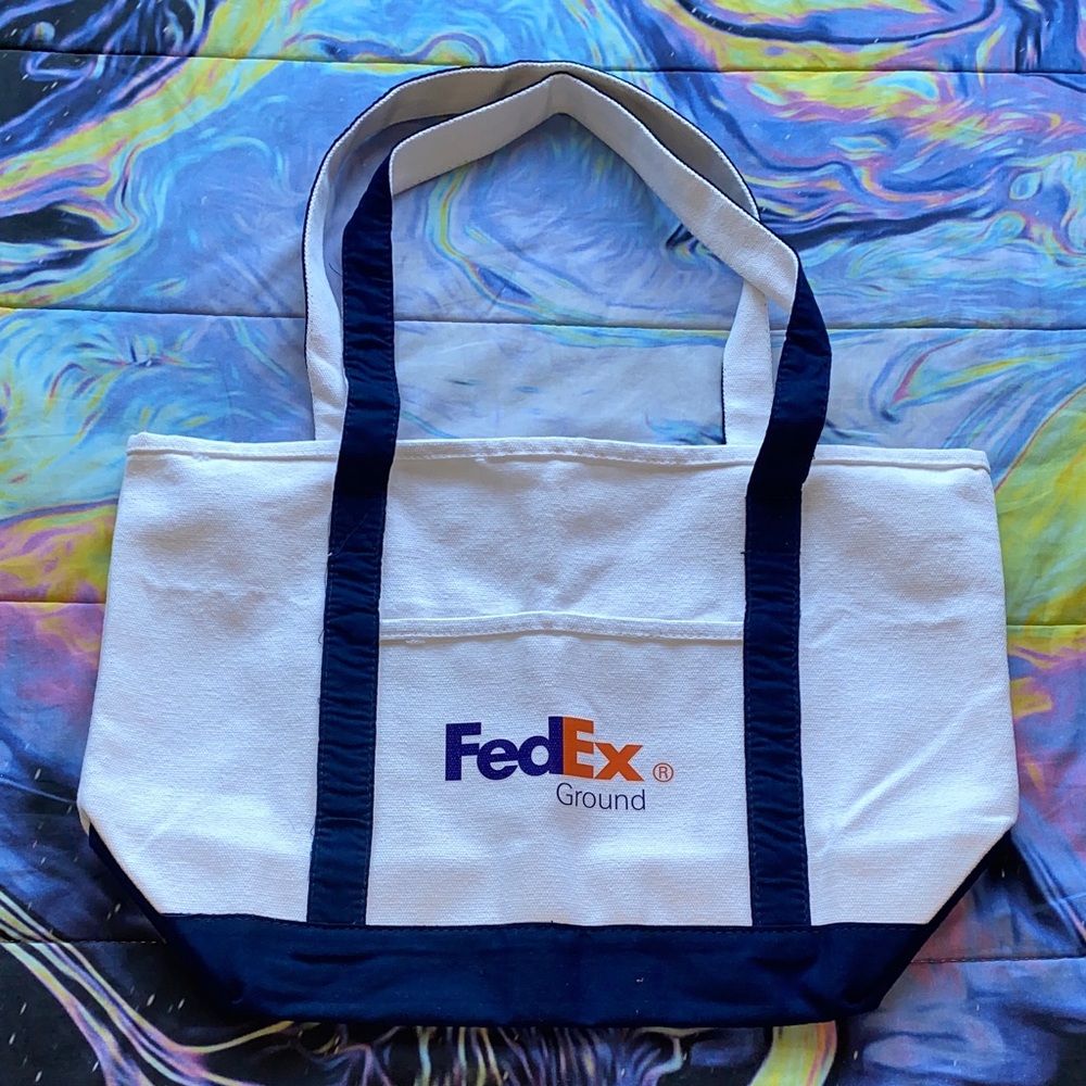 FedEx canvas tote bag